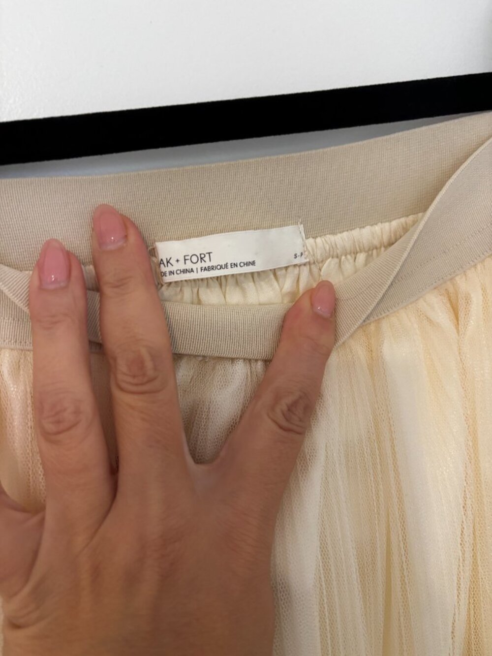 Oak and Fort Sheer Overlay Skirt NWOT - Picture 3 of 6